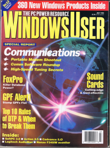 Windows User Magazine cover 1993